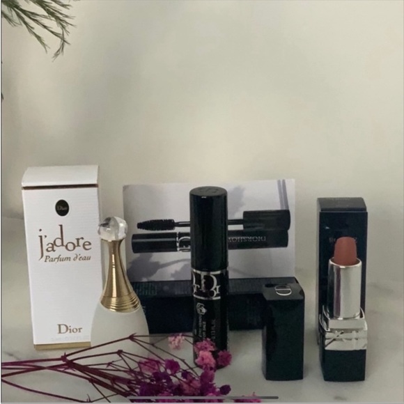 Dior Rouge 100 Nude Diorshow Black Mascara Dior Jadore - Picture 4 of 5